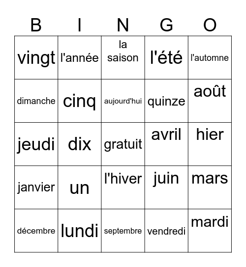 Zemirahlyn Vazquez Bingo Card