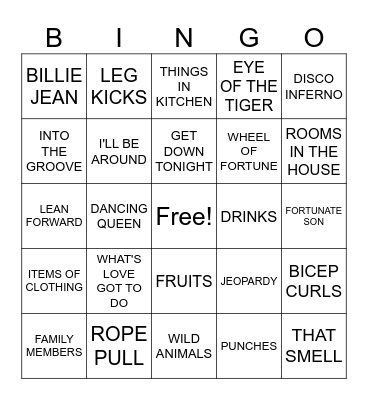 WILD CARD BINGO Card