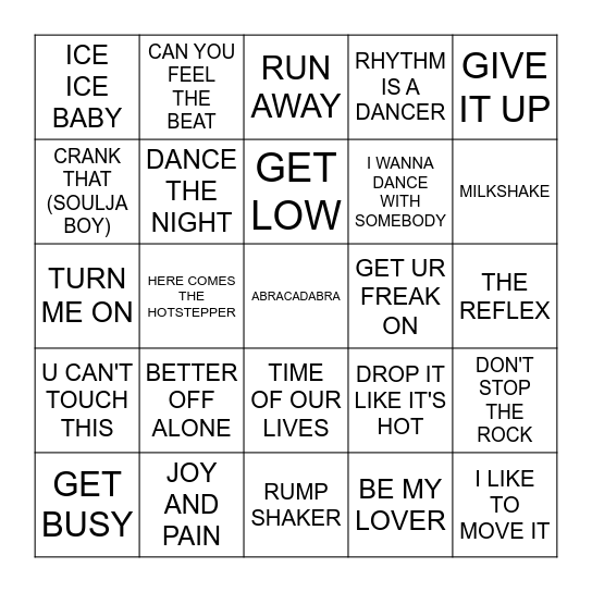 LET'S PARTY Bingo Card