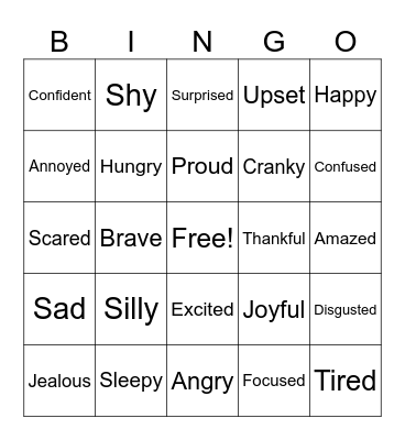 I Can Problem Solve Bingo Card