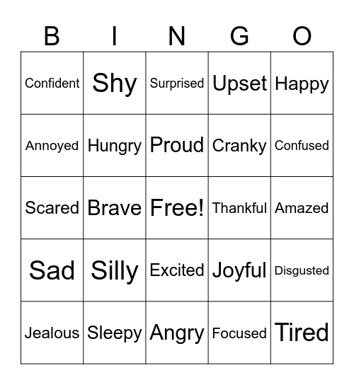 I Can Problem Solve Bingo Card