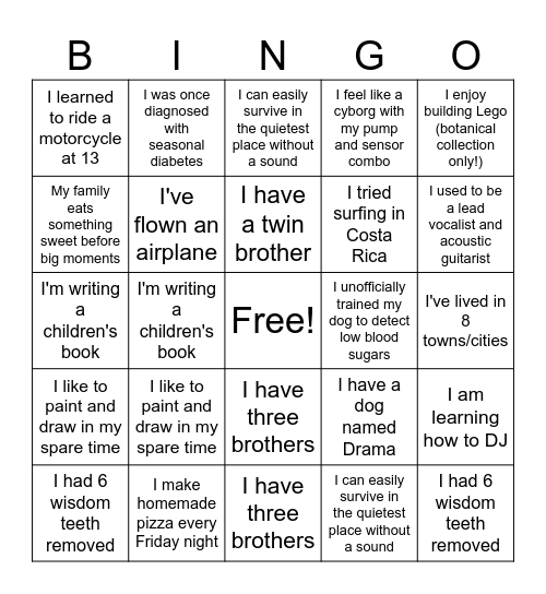 DAC Fellowship @ NIDA Bingo 2025 Bingo Card