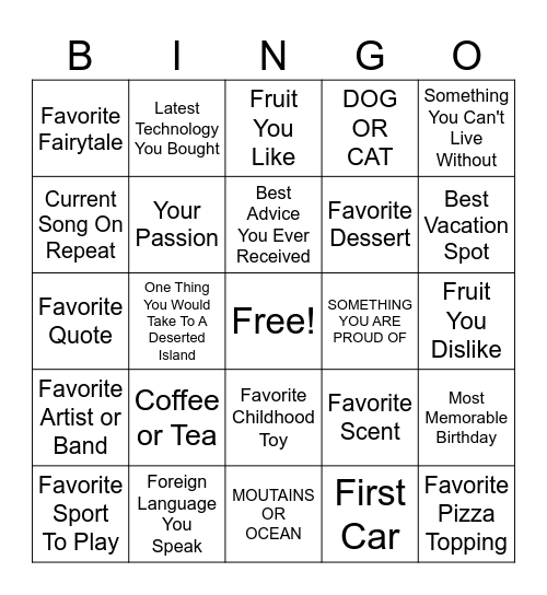 LOAN SERVICING DEPT LUNCH BINGO Card