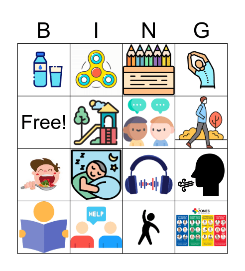 Zones Tool box Bingo Card