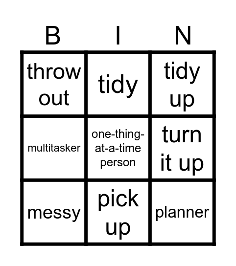 b1ad intermediate Bingo Card