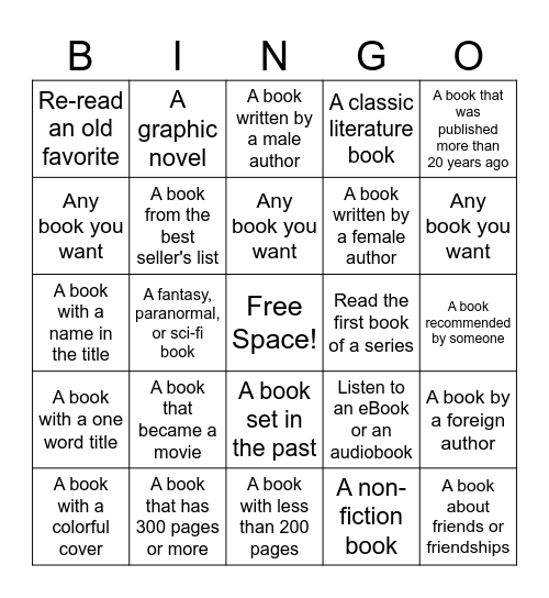Watertown-Wilson County Public Library Presents... Bingo Card