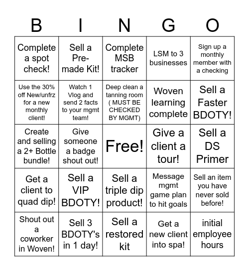May STC Bingo Card
