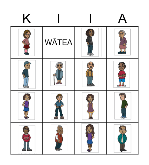 TAKU WHĀNAU #3 Bingo Card