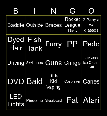 Omegle Bingo Card