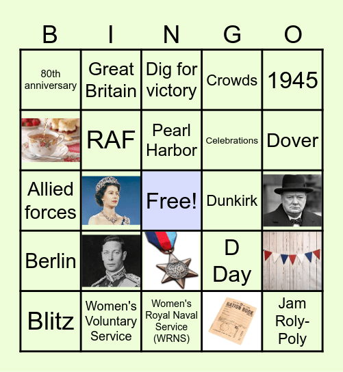 VE Day - Hermitage Celebrations! Bingo Card