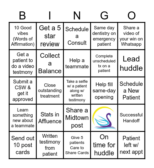 Midtown Bingo 2025 Bingo Card