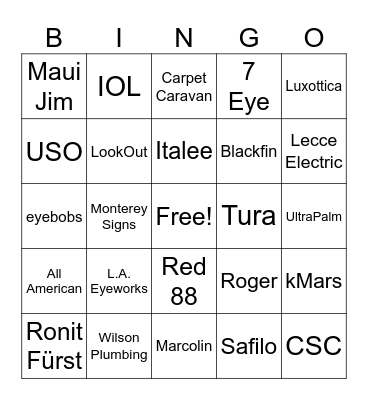 💸💰💸 Bingo Card