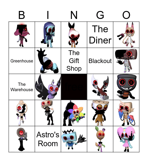 Dandys World Bingo Card