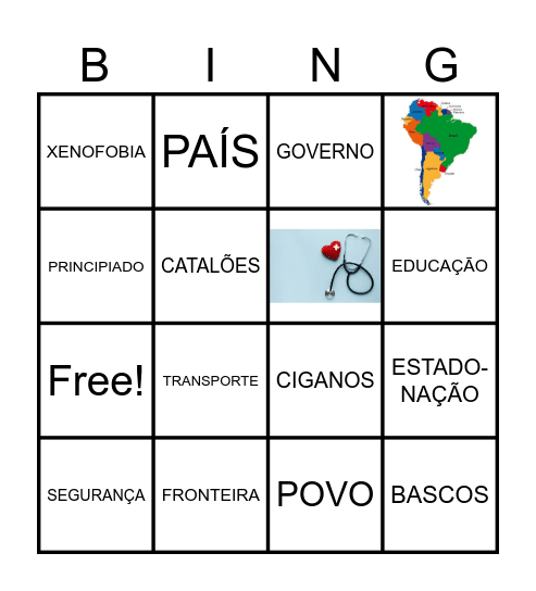 GEO BINGO Card