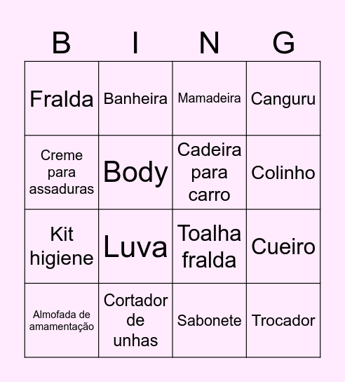 Chá da Lia Bingo Card