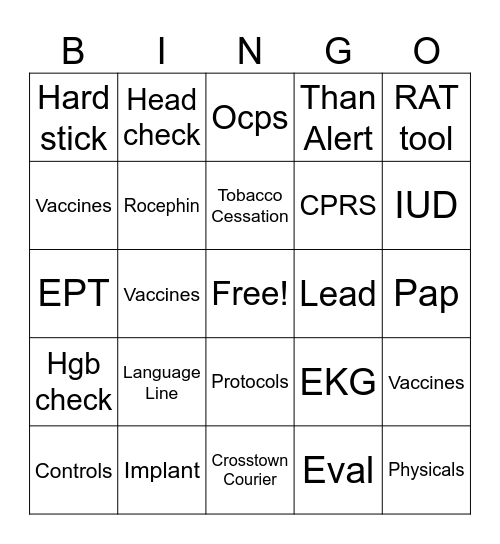 Montgomery County HD Bingo Card