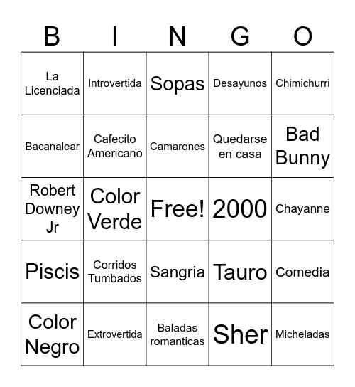 50 & 25 Birthday Bingo! Bingo Card