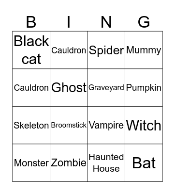 HALLOWEEN BINGO Card
