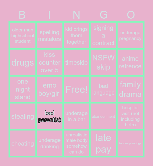 Ungacha bingo Card