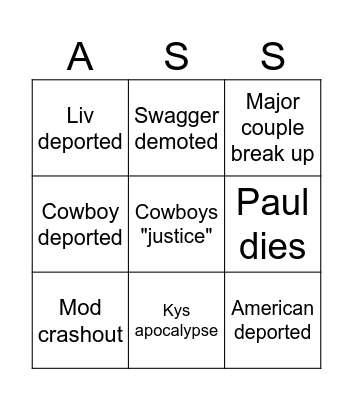 yabadabayada bingo Card