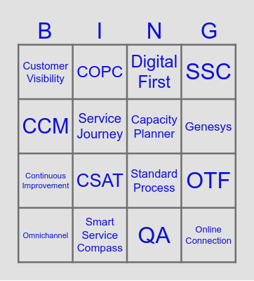 Bingo!! Bingo Card