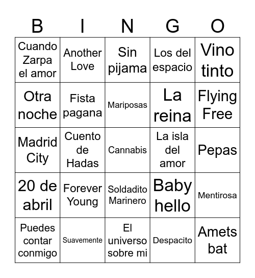 BINGO QUEENS Bingo Card