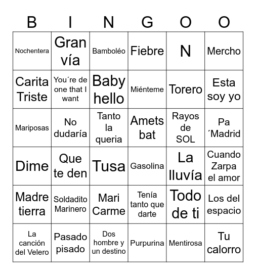 BINGO QUEENS Bingo Card