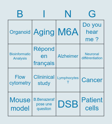 Journée doctorale Bingo Card