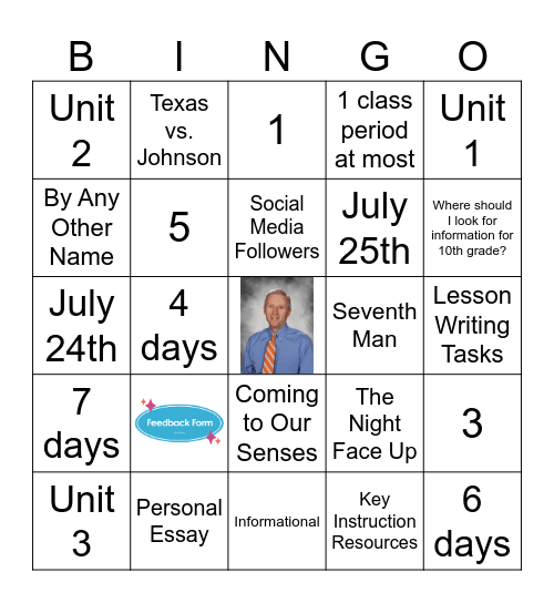 New LOCC Bingo - 10th Bingo Card
