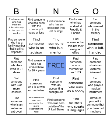 SFCO & EROW ANALYTICS BINGO Card