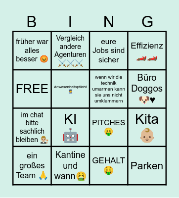 Town Hall 07.05. Bingo Card