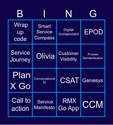 BINGOCHANNEL Bingo Card