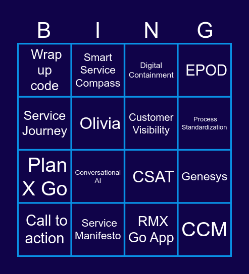 BINGOCHANNEL Bingo Card
