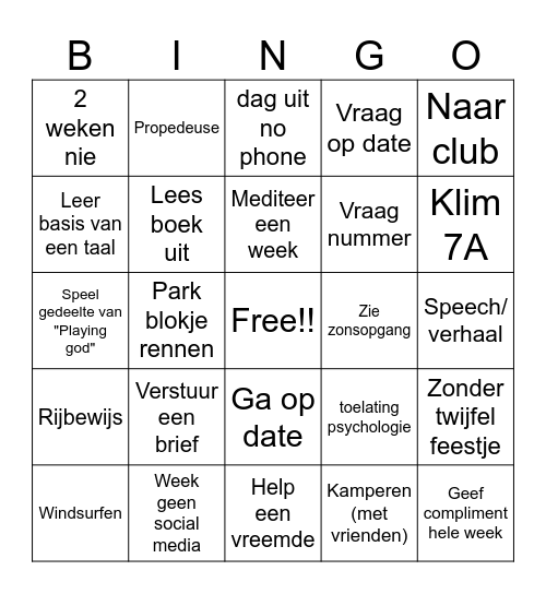 Goal lol Bingo Card