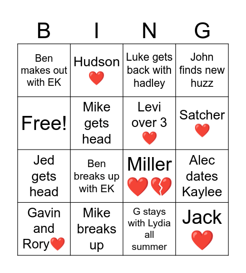2025 Bingo Card Bingo Card