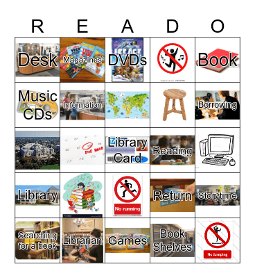Library Bingo Card