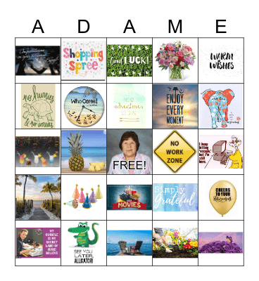 HAPPY RETIREMENT MRS. ADAME Bingo Card