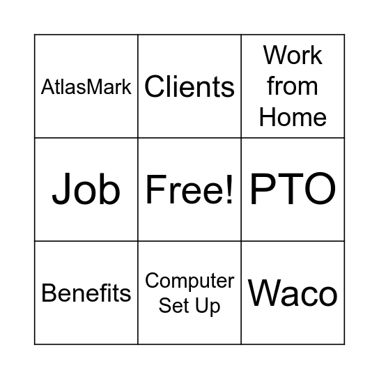 That Wasn't on My BINGO Card! Bingo Card