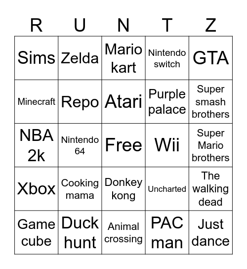 Bingo Card