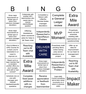 SUMMER BINGO Card