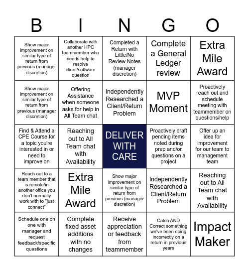 SUMMER BINGO Card