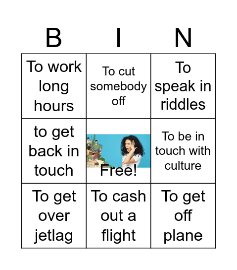 Culture shock Bingo Card