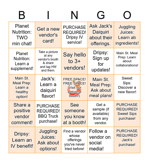 HOTWORX GRAND OPENING Bingo Card