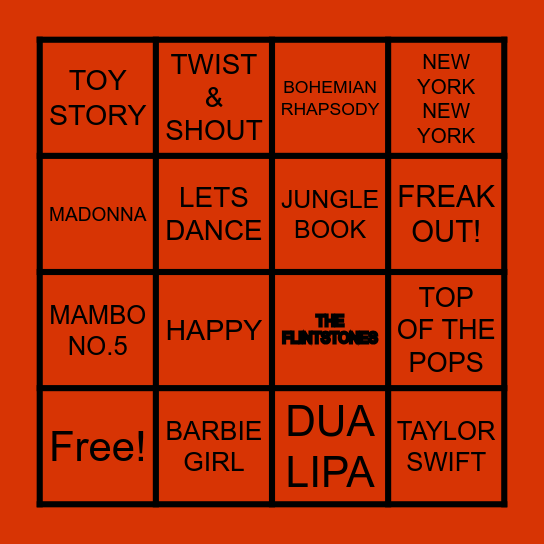 CLYDE`S 50TH BIRTHDAY DISCO BINGO! Bingo Card