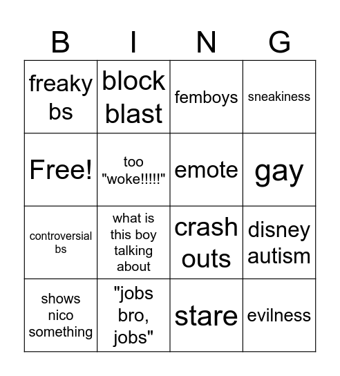 logan bingo Card
