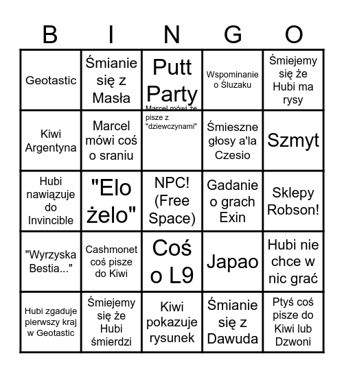 Dom Starców Bingo Card