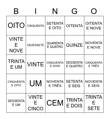 Bingo Card