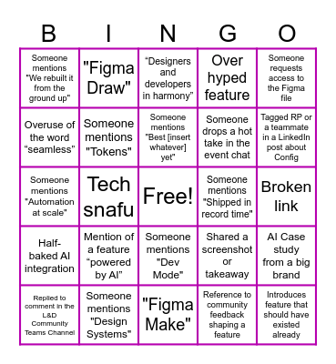 RP Config Bingo Card
