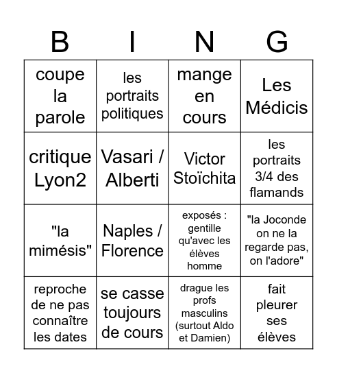 Joana Barreto Bingo Card