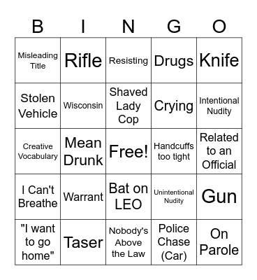 Midwest Safety Bingo Card